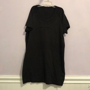 LULULEMON SWIFTLY TEACH BLACK SHORT SLEEVE SHIRT